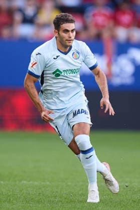 August 31, 2026, Pamplona, Navarra, Spain: Andres Garcia of Getafe CF looks on during the LaLiga EA Sports match between CA Osasuna and Getafe CF at El Sadar on August 31, 2026, in Pamplona, Spain. Pamplona Spain - ZUMAa181 20260831_zaa_a181_066 Copyright: xRicardoxLarreinax