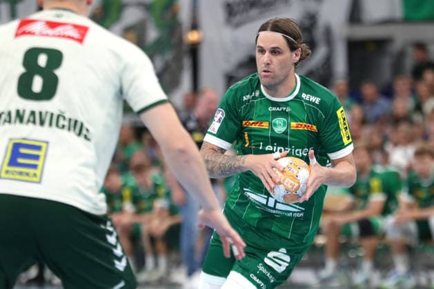 Handball, HBL2: SC DHfK Leipzig - GWD Minden; 31.08.2026 Dean Bombac (44, SC DHfK Leipzig). Handball, 2. Bundesliga, Saison 2026 2027, 1. Spieltag: SC DHfK Leipzig vs. GWD Minden am 31.08.2026 in der Quarterback Immobilien Arena Leipzig. Copyright: xBEAUTIFULxSPORTS JanxKaeferx