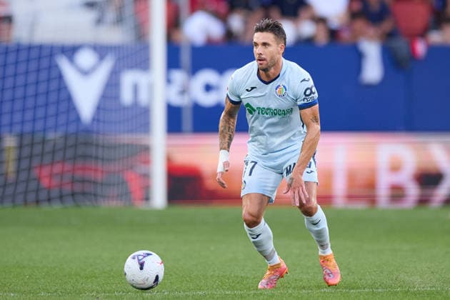 August 31, 2026, Pamplona, Navarra, Spain: Kiko Femenia of Getafe CF in action during the LaLiga EA Sports match between CA Osasuna and Getafe CF at El Sadar on August 31, 2026, in Pamplona, Spain. Pamplona Spain - ZUMAa181 20260831_zaa_a181_069 Copyright: xRicardoxLarreinax