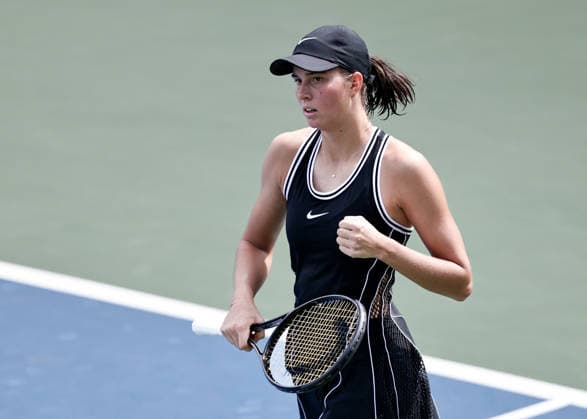 Lilli Tagger (AUT) macht die Faust und jubelt, Jubel, Emotion, US Open Championships, Billie Jean King National Tennis Center, Flushing Meadows, New York, USA . Copyright: xJuergenxHasenkopfx