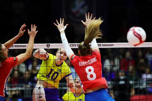 BRNO, CZECH REPUBLIC 20260831 Sweden s Isabelle Haak during the round of 16 match of the Women s Volleyball European Championship, EM, Europameisterschaft between the Czech Republic and Sweden in Brno, Czech Republic. BRNO CZECH REPUBLIC x9200x