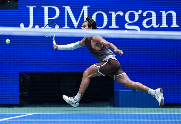 US Open tennis tournament - Day 2 Carlos Alcaraz of Spain in action against Roman Safiullin of Russia during the Men s Singles first round tennis match of the US Open Tennis Championships, in Flushing Meadows, New York, USA, 31 August 2026. FLUSHING MEADOWS NEW YORK United States  Copyright: xCRISTOBALxHERRERA-ULASHKEVICHx