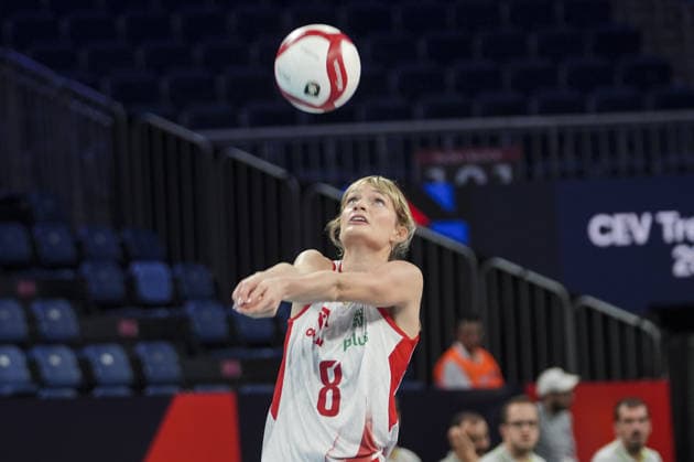 Poland v Portugal - CEV EuroVolley 2026 ISTANBUL, TURKIYE - AUGUST 31: Julita Piasecka (8) of Poland in action during the 2026 CEV Women s European Volleyball Championship Round of 16 match between Poland and Portugal at Sinan Erdem Sports Hall in Istanbul, Turkiye, on August 31, 2026. Beyza Comert Anadolu Istanbul Turkey. Editorial use only. Please get in touch for any other usage.  Copyright: x2026xAnadoluxBeyzaxComertx