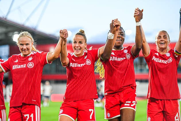 31.08.2026, München, Deutschland. Google Pixel Frauen-Bundesliga: FC Bayern München Frauen gegen 1. FSV Mainz 05 Frauen am FC Bayern Campus. Erstes Heimspiel des FC Bayern München in der Saison 2026 27. Giulia Gwinn (FC Bayern Frauen) *** August 31, 2026, Munich, Germany Google Pixel Women s Bundesliga: FC Bayern Munich Women vs. 1. FSV Mainz 05 Women at the FC Bayern Campus FC Bayern Munich s first home game of the 2026–27 season Giulia Gwinn FC Bayern Women