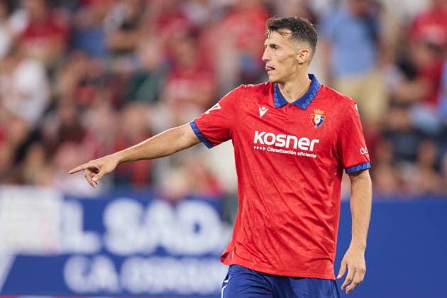 August 31, 2026, Pamplona, Navarra, Spain: Ante Budimir of CA Osasuna reacts during the LaLiga EA Sports match between CA Osasuna and Getafe CF at El Sadar on August 31, 2026, in Pamplona, Spain. Pamplona Spain - ZUMAa181 20260831_zaa_a181_080 Copyright: xRicardoxLarreinax