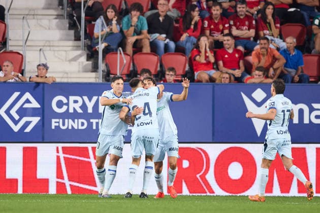 August 31, 2026, Pamplona, Navarra, Spain: Eres Unal of Getafe CF celebrates after scoring the team s first goal which was later disallowed by VAR during the LaLiga EA Sports match between CA Osasuna and Getafe CF at El Sadar on August 31, 2026, in Pamplona, Spain. Pamplona Spain - ZUMAa181 20260831_zaa_a181_081 Copyright: xRicardoxLarreinax