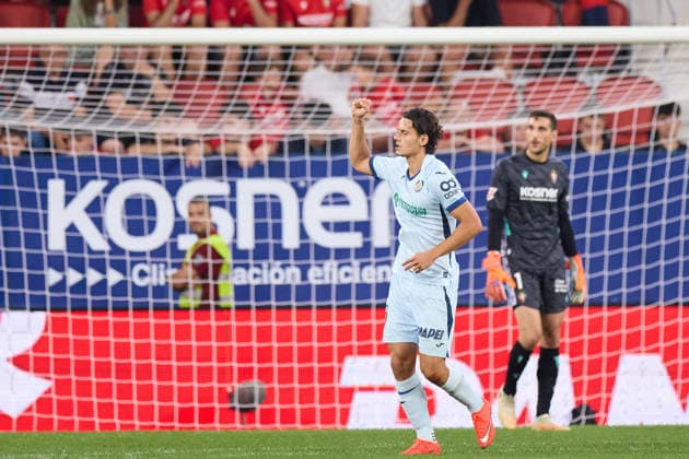 August 31, 2026, Pamplona, Navarra, Spain: Eres Unal of Getafe CF celebrates after scoring the team s first goal which was later disallowed by VAR during the LaLiga EA Sports match between CA Osasuna and Getafe CF at El Sadar on August 31, 2026, in Pamplona, Spain. Pamplona Spain - ZUMAa181 20260831_zaa_a181_082 Copyright: xRicardoxLarreinax