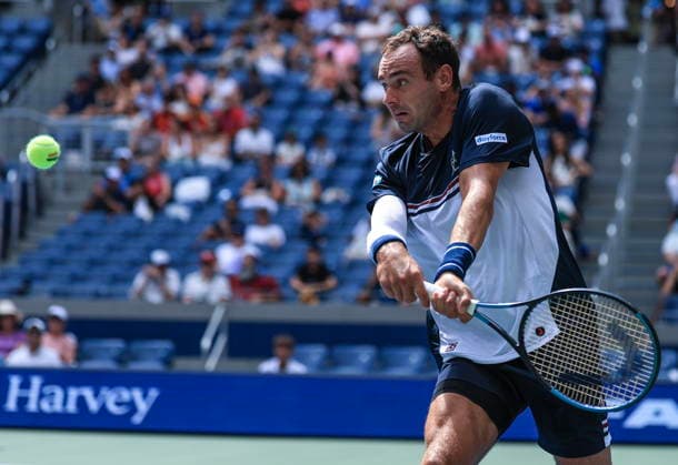 US Open tennis tournament - Day 2 Roman Safiullin of Russia in action against Carlos Alcaraz of Spain during the Men s Singles first round tennis match of the US Open Tennis Championships, in Flushing Meadows, New York, USA, 31 August 2026. FLUSHING MEADOWS NEW YORK United States  Copyright: xCRISTOBALxHERRERA-ULASHKEVICHx
