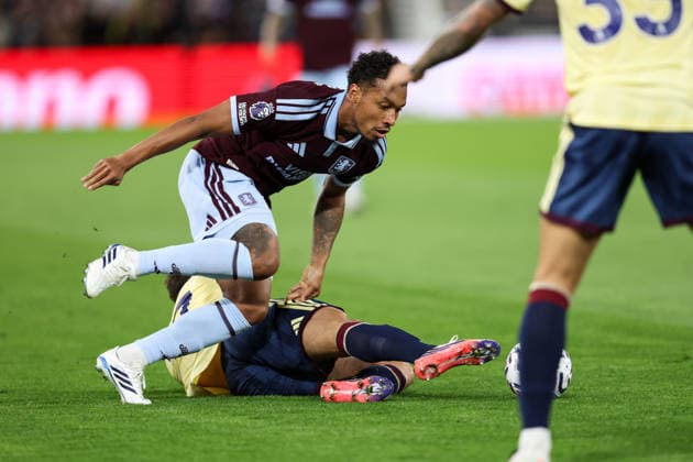 Aston Villa v Arsenal 31 August 2026, Aston - Premier League Football - Aston Villa v Arsenal - Boubacar Kamara of Aston Villa - Photo: Charlotte Wilson Offside. Aston UK Copyright: xCharlottexWilsonx xOffsidexOffside