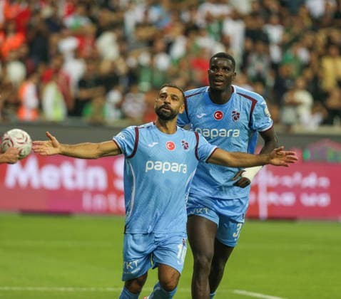 Amed Sportif Faaliyetler v Trabzonspor - Turkish Super Lig DIYARBAKIR, TURKIYE - AUGUST 31: Mohamed Slaah (10) of Trabzonspor celebrates after scoring a goal during the Turkish Super Lig Week 3 match between Amed Sportif Faaliyetler and Trabzonspor at Diyarbakir Stadium in Diyarbakir, Turkiye, on August 31, 2026. Osman Bilgin Anadolu Diyarbakir Turkey. Editorial use only. Please get in touch for any other usage.  Copyright: x2026xAnadoluxOsmanxBilginx