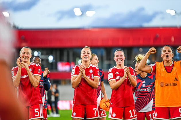 31.08.2026, München, Deutschland. Google Pixel Frauen-Bundesliga: FC Bayern München Frauen gegen 1. FSV Mainz 05 Frauen am FC Bayern Campus. Erstes Heimspiel des FC Bayern München in der Saison 2026 27. Giulia Gwinn (FC Bayern Frauen) *** August 31, 2026, Munich, Germany Google Pixel Women s Bundesliga: FC Bayern Munich Women vs. 1. FSV Mainz 05 Women at the FC Bayern Campus FC Bayern Munich s first home game of the 2026–27 season Giulia Gwinn FC Bayern Women