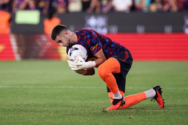 August 31, 2026, Barcelona, Barcelona, Spain: Joan Garcia of FC Barcelona, Barca warms up during the Spanish league, LaLiga EA Sports, football match played between FC Barcelona and Rayo Vallecano at Spotify Camp Nou stadium on August 31, 2026 in Barcelona, Spain. FC Barcelona V Rayo Vallecano - LaLiga EA Sports  - ZUMAa181 20260831_zaa_a181_100 Copyright: xJavierxBorregox