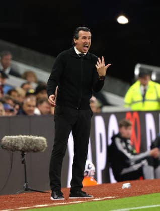 Unai Emery (Aston Villa head coach) at the Aston Villa v Arsenal EPL match, at Villa Park, Birmingham, UK on 31st August, 2026. 