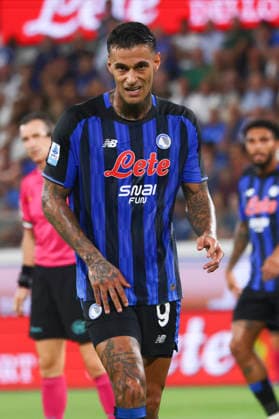 Atalanta BC v Bologna FC - Serie A 2026 27 Gianluca Scamacca plays during the Serie A match between Atalanta BC and Bologna FC at the New Balance Arena in Bergamo, Italy, on August 31, 2026. Bergamo Bergamo Italy  Copyright: xMairoxCinquettix originalFilename:cinquetti-atalanta260831_npBTF.jpg