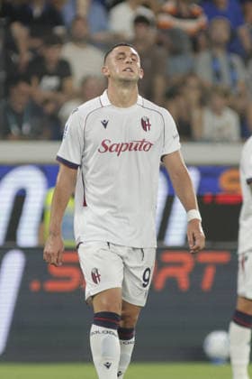 SOCCER - Serie A - Atalanta BC vs. Bologna FC Photo by IPA ABACAPRESS.COM87981816 - Roberto Piccoli of Bologna FC expresses disappointment during the Atalanta BC vs. Bologna BFC match in the 2nd round of the 2026-27 Enilive Serie A at the New Balance Arena in Bergamo (BG), Italy, on August 31, 2026. Bergamo Italy  Copyright: xIPAxSport ABACAx