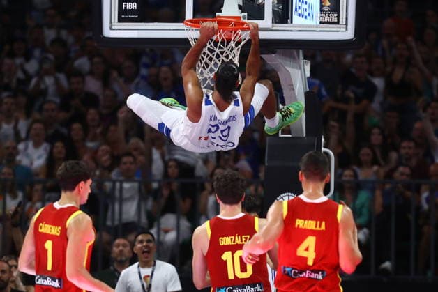 FIBA World Cup European Qualifiers - Greece vs Spain - Antonios Karagiannidis of Greece in action during the FIBA World Cup European Qualifiers 2nd round group I basketball match between Greece and spainl held at Telekom Center Athens, Greece, on 31 August 2026. IMAGO ONE INCH PRODUCTIONS ATHENS GREECE Copyright: xOnexInchxProductionsx 7071082