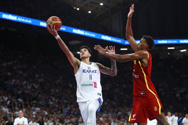 FIBA World Cup European Qualifiers - Greece vs Spain - Panagiotis Kalaitzakis of Greece in action during the FIBA World Cup European Qualifiers 2nd round group I basketball match between Greece and spainl held at Telekom Center Athens, Greece, on 31 August 2026. IMAGO ONE INCH PRODUCTIONS ATHENS GREECE Copyright: xOnexInchxProductionsx 7071195