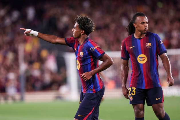 August 31, 2026, Barcelona, Barcelona, Spain: Lamine Yamal of FC Barcelona, Barca celebrates after scoring his team s second goal during the Spanish league, LaLiga EA Sports, football match played between FC Barcelona and Rayo Vallecano at Spotify Camp Nou stadium on August 31, 2026 in Barcelona, Spain. Barcelona Spain - ZUMAa181 20260831_zaa_a181_134 Copyright: xJavierxBorregox