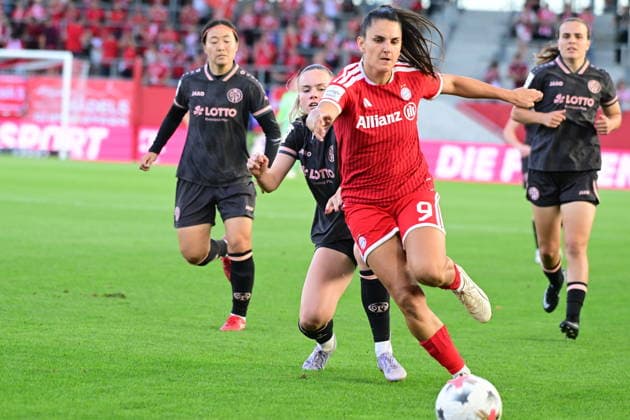 Frauenfußball - DAMNJANOVIC Jovana bei dem Google Pixel Frauenfußball-Bundesligaspiel des FC Bayern München gegen den 1. FSV Mainz 05 am 31.08.2026, Deutschland, Bayern München FC Bayern Campus Bayern Deutschland *** Women s Soccer: Jovana Damnjanovic at the Google Pixel Women s Bundesliga match between FC Bayern Munich and 1. FSV Mainz 05 on August 31, 2026, in Munich, Bavaria, Germany, at the FC Bayern Campus, Bavaria, Germany