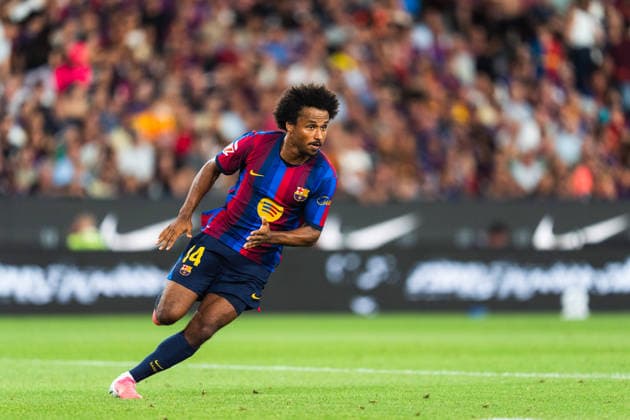 Spanish LaLiga EA Sports FC Barcelona, Barca v Rayo Vallecano in Barcelona, Spain. FC Barcelona player Karim Adeyemi (14) action during LaLiga EA Sports match between FC Barcelona and Rayo Vallecano in Spotify Camp Nou, Barcelona, Spain, on August 31, 2026. Barcelona Spotify Camp Nou Barcelona Spain