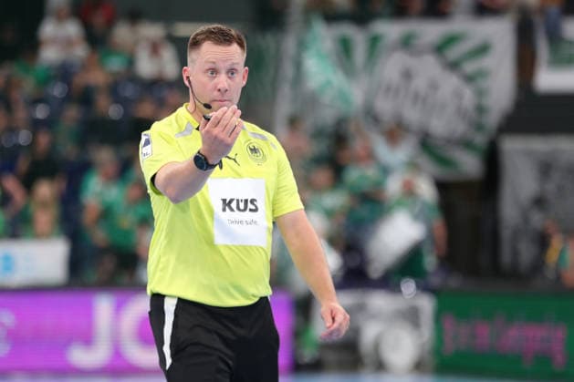 Handball, HBL2: SC DHfK Leipzig - GWD Minden; 31.08.2026 Schiedsrichter Andreas Kolb. Handball, 2. Bundesliga, Saison 2026 2027, 1. Spieltag: SC DHfK Leipzig vs. GWD Minden am 31.08.2026 in der Quarterback Immobilien Arena Leipzig. Copyright: xBEAUTIFULxSPORTS JanxKaeferx
