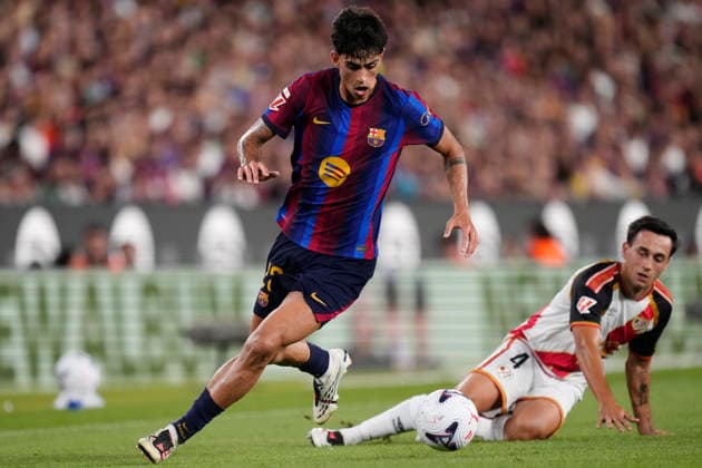 FC Barcelona, Barca v Rayo Vallecano de Madrid - LaLiga EA Sports 2026 27 Marc Bernal defensive midfield of Barcelona and Spain in action during the LaLiga EA Sports 2026 27 match between FC Barcelona and Rayo Vallecano de Madrid at Spotify Camp Nou on August 31, 2026 in Barcelona, Spain. Barcelona Spain  Copyright: xJosexBretonx originalFilename:bretonhernandez-fcbarcel260831_np3v7.jpg