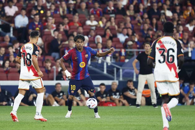 Lamine Yamal (Barcelona), AUGUST 31, 2026 - Football Soccer : Spanish La Liga EA Sports match between FC Barcelona, Barca 5-2 Rayo Vallecano at Spotify Camp Nou in Barcelona, Spain. Noxthirdxpartyxsales  aflo_344121225 DAISUKExNakashimax