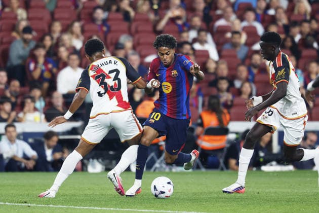 Lamine Yamal (Barcelona), AUGUST 31, 2026 - Football Soccer : Spanish La Liga EA Sports match between FC Barcelona, Barca 5-2 Rayo Vallecano at Spotify Camp Nou in Barcelona, Spain. Noxthirdxpartyxsales  aflo_344121229 DAISUKExNakashimax