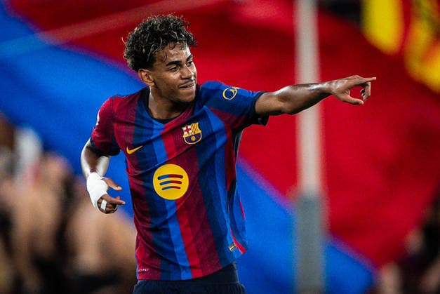August 31, 2026, Barcelona, Spain, Spain: Lamine YAMAL of Barcelona celebrates his goal during the LaLiga match between FC Barcelona, Barca and Rayo Vallecano de Madrid at Spotify Camp Nou Stadium on August 31, 2026 in Barcelona, Spain. FC Barcelona V Rayo Vallecano De Madrid - LaLiga  - ZUMAm308 20260831_zsp_m308_001 Copyright: xMatthieuxMirvillex