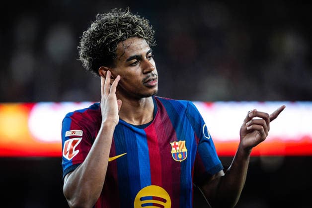 August 31, 2026, Barcelona, Spain, Spain: Lamine YAMAL of Barcelona celebrates his goal during the LaLiga match between FC Barcelona, Barca and Rayo Vallecano de Madrid at Spotify Camp Nou Stadium on August 31, 2026 in Barcelona, Spain. Barcelona Spain - ZUMAm308 20260831_zsp_m308_021 Copyright: xMatthieuxMirvillex