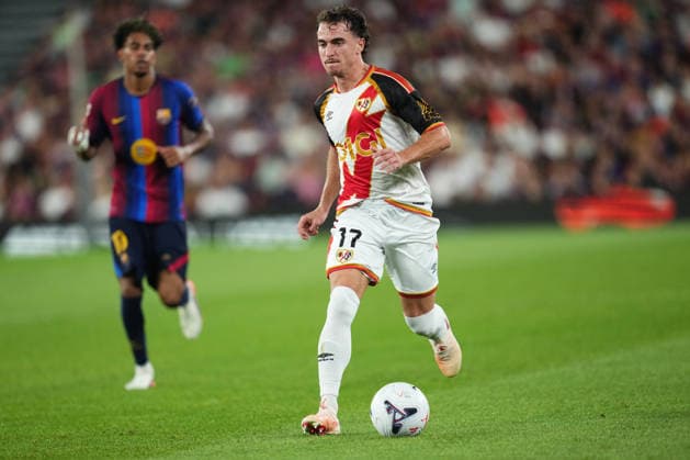 ESP: FC Barcelona, Barca - Rayo Vallecano. La Liga EA Sports. Matchday 3. Adria Pedrosa of Rayo Vallecano during the La Liga EA Sports match between FC Barcelona and Rayo Vallecano played at Spotify Camp Nou Stadium on 31 Aug 2026 in Barcelona, Spain. kpng Copyright: xBaguxBlancox xPRESSINPHOTOx PS_2627_BAR_RAY_533