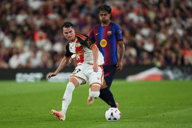 ESP: FC Barcelona, Barca - Rayo Vallecano. La Liga EA Sports. Matchday 3. Adria Pedrosa of Rayo Vallecano during the La Liga EA Sports match between FC Barcelona and Rayo Vallecano played at Spotify Camp Nou Stadium on 31 Aug 2026 in Barcelona, Spain. kpng Copyright: xBaguxBlancox xPRESSINPHOTOx PS_2627_BAR_RAY_553