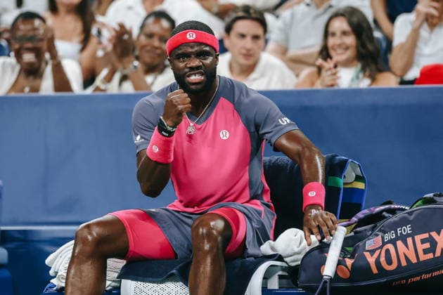 US Open tennis tournament - Day 2 Frances Tiafoe of USA in reacts his match against Martin Damm of USA during the Men s Singles first round of the US Open Tennis Championships in Flushing Meadows, New York, USA, 31 August 2026. FLUSHING MEADOWS NEW YORK United States  Copyright: xOLGAxFEDOROVAx