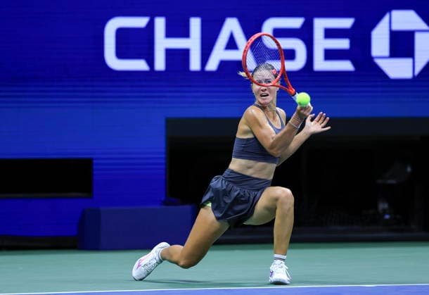 US Open tennis tournament - Day 2 Anastasia Zakharova of Russia in action against Naomi Osaka of Japan during their Women s Singles first round match at the US Open Tennis Championships in Flushing Meadows, New York, USA, 31 August 2026. FLUSHING MEADOWS NEW YORK United States  Copyright: xCRISTOBALxHERRERA-ULASHKEVICHx