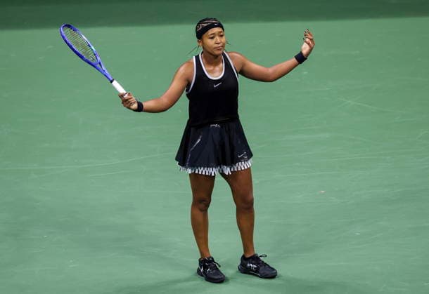 US Open tennis tournament - Day 2 Naomi Osaka of Japan gestures while in action against Anastasia Zakharova of Russia during their Women s Singles first round match at the US Open Tennis Championships in Flushing Meadows, New York, USA, 31 August 2026. FLUSHING MEADOWS NEW YORK United States  Copyright: xBRIANxHIRSCHFELDx