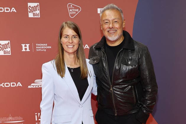 Marie-Louise Eta und Rodolfo Esteban Cardoso bei der Verleihung vom Bild Award am 31.08.2026 in Hamburg Marie-Louise Eta and Rodolfo Esteban Cardoso attend the Sport Bild Award ceremony on August 31, 2026 in Hamburg, Germany Sport Bild Award 2026 in Hamburg