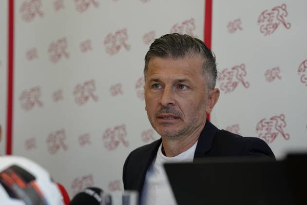 Muri, Switzerland - September 01: Marinko Jurendic Chief Sports Officer SFA during the press conference, PK, Pressekonferenz new Chief Sports Officer SFA at Swiss Football Association on September 01, 2026 in Muri, Switzerland. Copyright: xKjetilxWaberx xSPPx Sportspressphoto_SPR221790