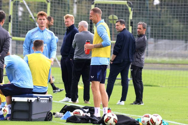 01.09.2026, DEU GER, Fussball , 2.Fussballbundesliga, Saison 2026 2027, Sportforum, Hertha BSC, Training Gustaf Nilsson ( Hertha BSC Berlin 9 ), Sebastian Groenning ( Hertha BSC Berlin 17 ) 2. Liga: DFB DFL regulations prohibit any use of photographs as image sequences and or quasi-video) Berlin Sportforum Berlin Deutschland *** September 1, 2026, Germany, Soccer, 2. Bundesliga, 2026–2027 season, Sportforum, Hertha BSC, Training: Gustaf Nilsson (Hertha BSC Berlin 9), Sebastian Groenning (Hertha BSC Berlin 17), 2nd League; DFB and DFL regulations prohibit any use of photographs as image sequences and or quasi-video. Berlin Sportforum, Berlin, Germany Copyright: xNordphotox xEnglerx