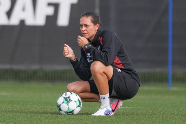 Ingolstadt, Deutschland 01. September 2026: 3. Liga - 2026 2027 - FC Ingolstadt 04 - Training Im Bild: Trainerin Sabrina Wittmann (FCI) Trainingsgelände Audi Sportpark Bayern Copyright: xFotostandx xSchäferx