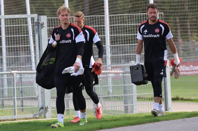 01.09.2026 - Fussball - 2. Fussball - Bundesliga - Saison 2026 2027 - 1. FC Nürnberg Nuernberg FCN ( Club ) - Training - Sportfoto Zink DoGe - xdoxgex - Nicolas Ortegel (46, 1. FC Nürnberg FCN ) Jan Reichert (1, 1. FC Nürnberg FCN ) Christian Mathenia (26, 1. FC Nürnberg FCN ) *** September 1, 2026 Soccer 2 Soccer Bundesliga 2026–2027 Season 1 FC Nuremberg Nuremberg FCN Club Training Sports Photo Zink DoGe xdoxgex Nicolas Ortegel 46, 1 FC Nuremberg FCN Jan Reichert 1, 1 FC Nuremberg FCN Christian Mathenia 26, 1 FC Nuremberg FCN