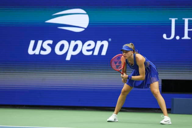 US Open tennis tournament - Day 3 Alina Korneeva of Russia in action against Madison Keys of the US during the Women™s Singles round one of the US Open Tennis Championships at the USTA Billie Jean King National Tennis Center in Flushing Meadows, New York, USA, 01 September 2026. The 2026 US Open tournament runs from 23 August through 13 September. FLUSHING MEADOWS NEW YORK United States  Copyright: xSARAHxYENESELx