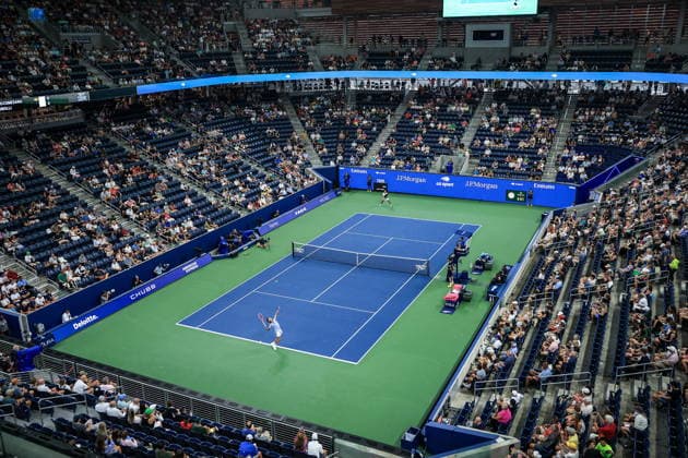 US Open tennis tournament - Day 3 Francisco Comesana (L) of Argentina in action against Flavio Cobolli of Italy during the men s singles first round of the US Open Tennis Championships at the USTA Billie Jean King National Tennis Center in Flushing Meadows, New York, USA, 01 September 2026. The 2026 US Open tournament runs from 23 August through 13 September. FLUSHING MEADOWS NEW YORK United States  Copyright: xCRISTOBALxHERRERA-ULASHKEVICHx