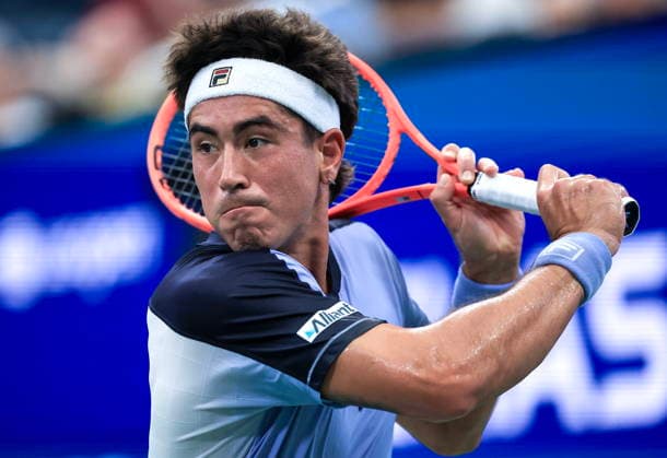 US Open tennis tournament - Day 3 Francisco Comesana of Argentina in action against Flavio Cobolli of Italy during the men s singles first round of the US Open Tennis Championships at the USTA Billie Jean King National Tennis Center in Flushing Meadows, New York, USA, 01 September 2026. The 2026 US Open tournament runs from 23 August through 13 September. FLUSHING MEADOWS NEW YORK United States  Copyright: xCRISTOBALxHERRERA-ULASHKEVICHx