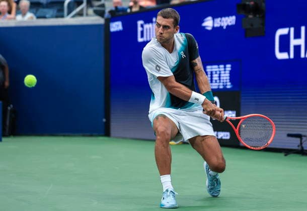 US Open tennis tournament - Day 3 Flavio Cobolli of Italy in action against Francisco Comesana of Argentina during the Men s Singles first round match of the US Open Tennis Championships, in Flushing Meadows, New York, USA, 01 September 2026. FLUSHING MEADOWS NEW YORK United States  Copyright: xCRISTOBALxHERRERA-ULASHKEVICHx