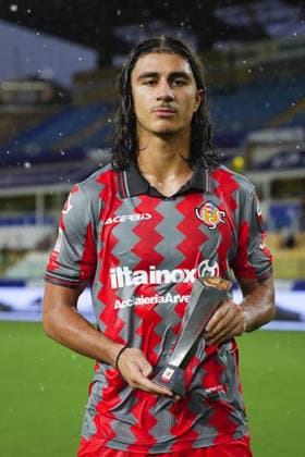 CremoneseÕs Adin Licina Player of the match at the end of the Round of 16 of Frecciarossa Italian Cup 2026 2027 match between Parma and Cremonese at Ennio Tardini Stadium - Soccer - Parma, Italy - Tuesday September 1, 2026  Copyright: xMassimoxPaolone LaPressex