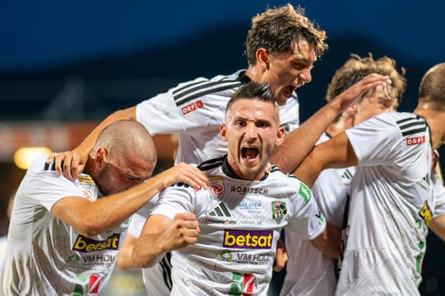 SOCCER - BL, WAC vs LASK WOLFSBERG,AUSTRIA,01.SEP.26 - SOCCER - ADMIRAL Bundesliga, Wolfsberger AC vs Linzer ASK. Image shows the rejoicing of WAC.  GEPAxpictures xAvnixRetkoceri
