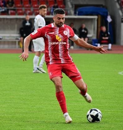 01.09.2026 xkhx Kassel, Auestadion Regionalliga Südwest Saison 2026 2027 KSV Hessen Kassel - SV Eintracht-Trier Adrian Bravo Sanchez (17, Hessen Kassel)