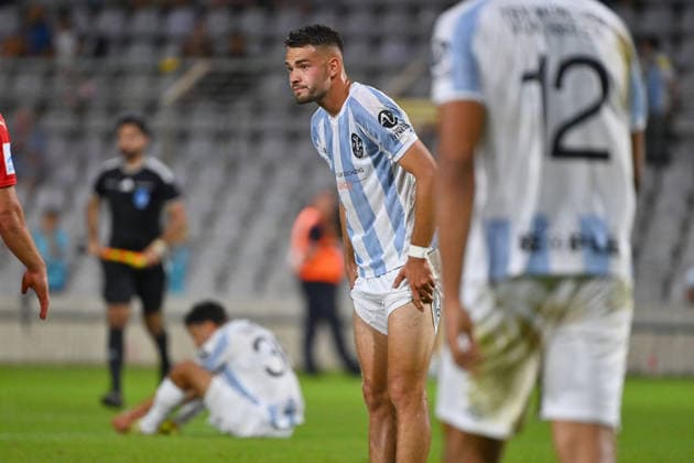 Raphael WACH (TSV 1860 Muenchen), nach Spielende, Enttaeuschung,Frust,enttaeuscht, frustriert,niedergeschlagen, Aktion, Fussball Landespokal Bayern, Toto Pokal TSV 1860 Muenchen - TSV Buchbach 1-3 am 01.09.2026 GRUENWALDER STADION.