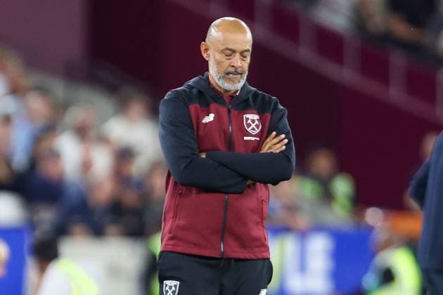 Nuno Espirito Santo, Manager of West Ham United, dejected during the match West Ham United v Wolverhampton Wanderers, EFL Championship, Football, London Stadium, London, UK, 01 09 2026, England - 01 Sep 2026London London Stadium England United Kingdom EDITORIAL USE ONLY No use with unauthorised audio, video, data, fixture lists, club league logos or live services. Online in-match use limited to 120 images, no video emulation. No use in betting, games or single club league player publications.  Copyright: xHanc WiredxPhotos Shutterstockx 17129749e