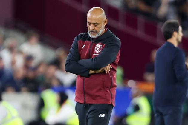 Nuno Espirito Santo, Manager of West Ham United, dejected during the match West Ham United v Wolverhampton Wanderers, EFL Championship, Football, London Stadium, London, UK, 01 09 2026, England - 01 Sep 2026London London Stadium England United Kingdom EDITORIAL USE ONLY No use with unauthorised audio, video, data, fixture lists, club league logos or live services. Online in-match use limited to 120 images, no video emulation. No use in betting, games or single club league player publications.  Copyright: xHanc WiredxPhotos Shutterstockx 17129749h